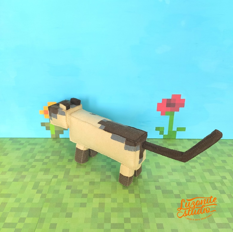 minecraft siamese cat plush