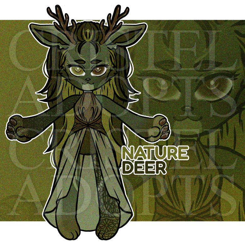 #180 Nature deer adopt - Cristel Adopts's Ko-fi Shop - Ko-fi ️ Where ...