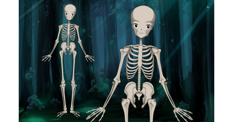 Anime style skeleton wearing a beanie and black suit on Craiyon