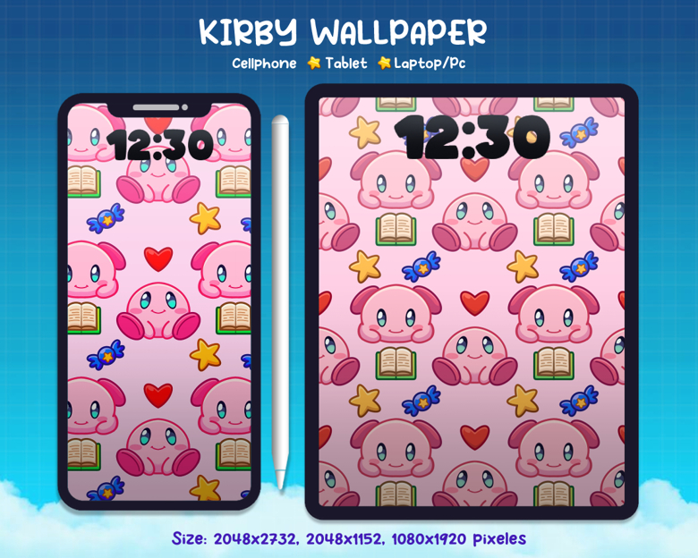 Kirby PC wallpaper - Doodliver's Ko-fi Shop - Ko-fi ❤️ Where