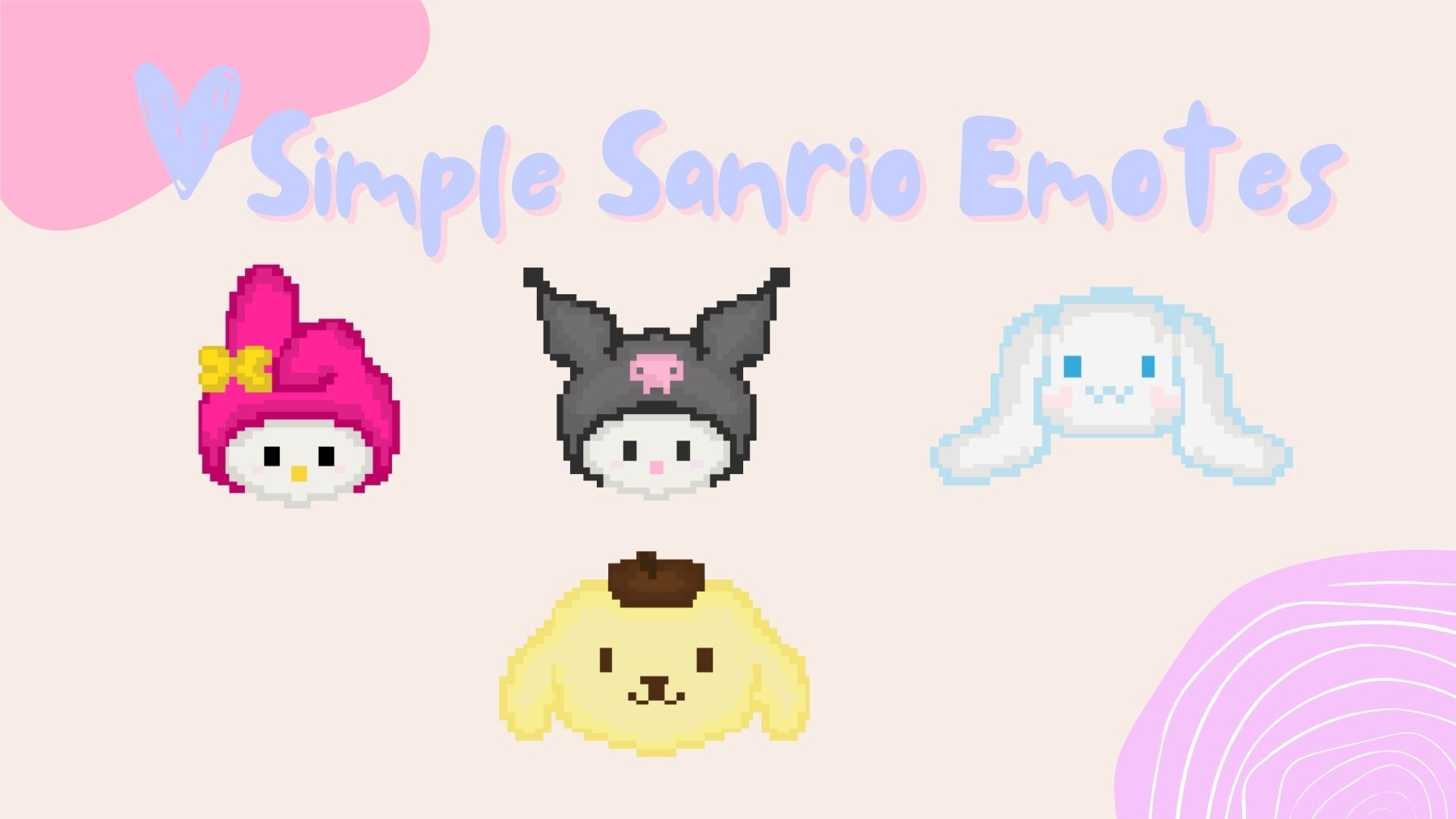 Simple Sanrio Emotes - Astariee's Ko-fi Shop - Ko-fi ️ Where creators ...