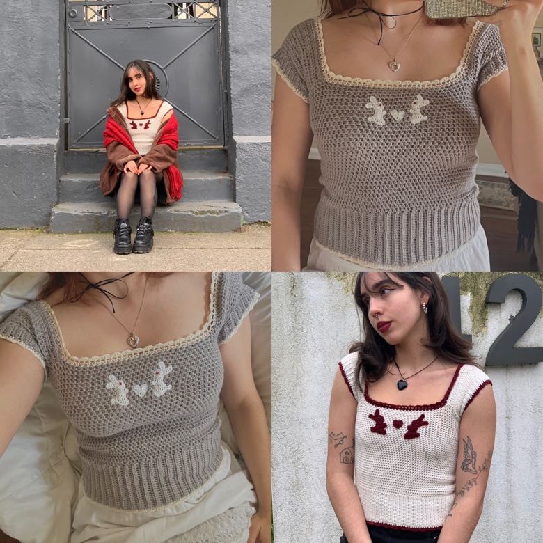 Lucy Top- Crochet PDF Pattern - NatssRecord's Ko-fi Shop - Ko-fi ️ ...