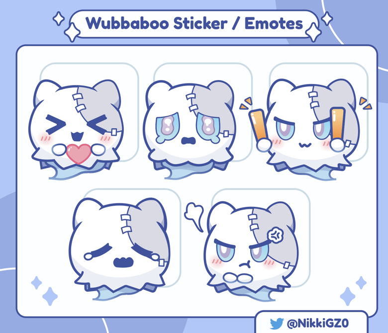Wubbaboo Emote / Sticker Set - Nikki's Ko-fi Shop - Ko-fi ️ Where ...