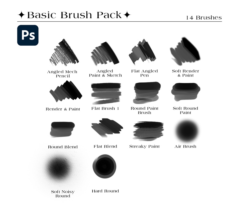 Sketchbook Set – Photoshop Brushes