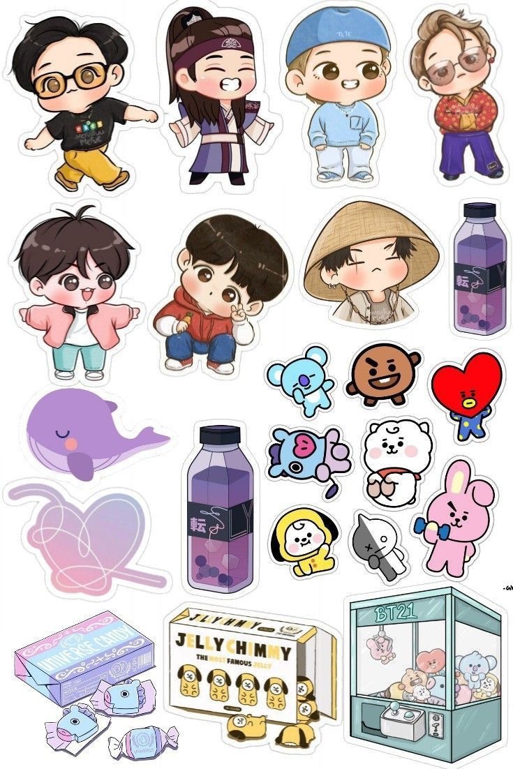 BTS sticker sets – SD-style-shop