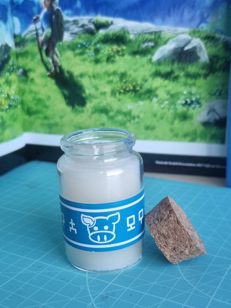 Lon Lon Milk bottle BOTW Zelda inspired Candles - Mbani's Ko-fi Shop ...