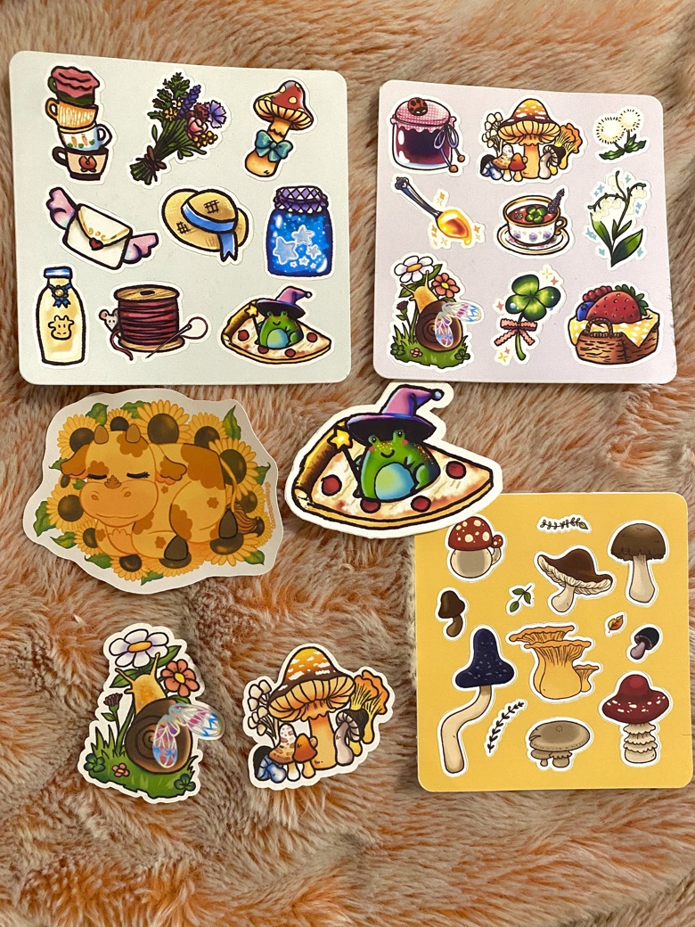 Cottagecore Sticker Sheet - tee's designs 's Ko-fi Shop - Ko-fi