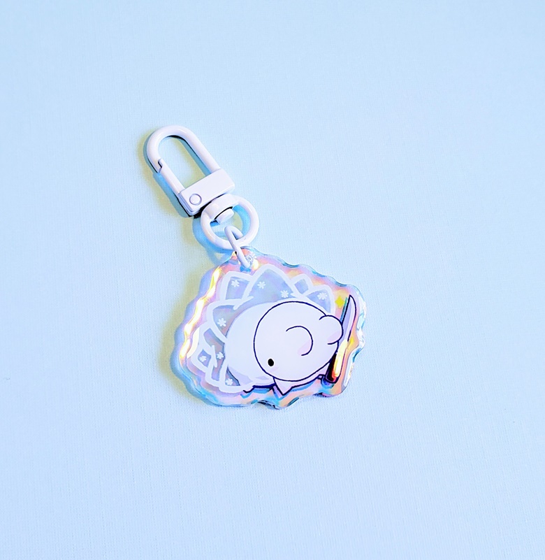 Snom with knife rainbow charm 1.5 inch - Royarach's Ko-fi Shop - Ko-fi ...