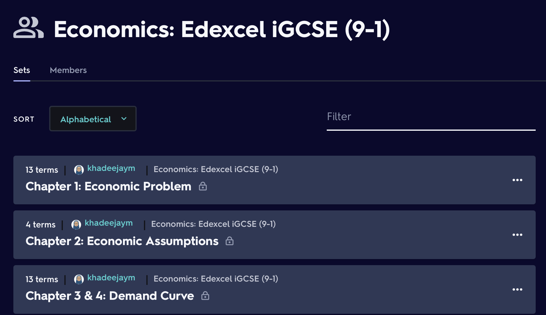 Economics IGCSE Flashcards Online On Quizlet Khadeeja Yasser s Ko 