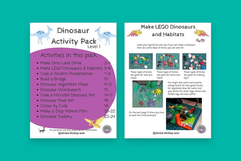 April Activity Pack - Dinosaurs - Level 1 - Home Ed Tech Club's Ko-fi Shop  - Ko-fi ❤️ Where creators get support from fans through donations,  memberships, shop sales and more! The