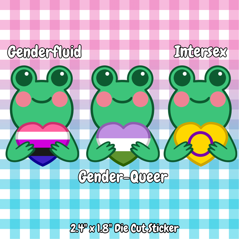 Pride Frog Stickers – Medusa Gothic