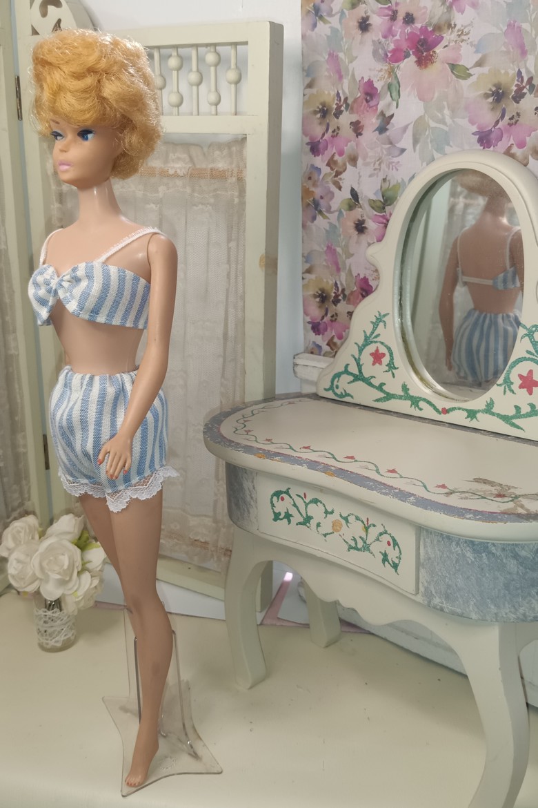 Barbie Something Blue Bra Panty set-no - Small Favors Customs's Ko