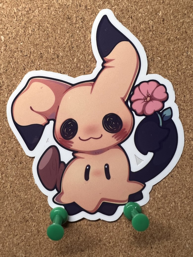 Mimikyu Vinyl Sticker - BatsintheAttic's Ko-fi Shop - Ko-fi ️ Where ...