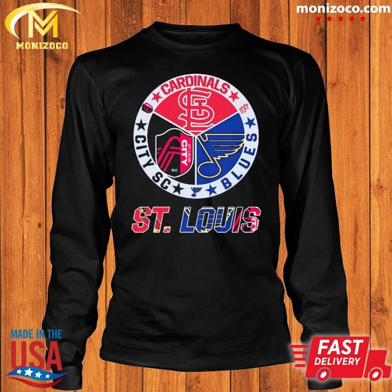 Heart St Louis Blues and St Louis Cardinals shirt, hoodie, sweater, long  sleeve and tank top