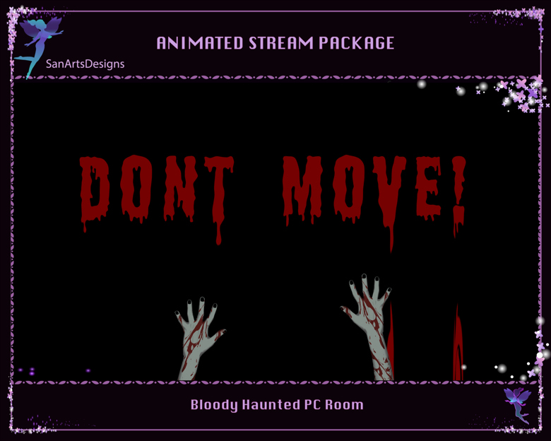 Bloody Haunted PC Room Stream Overlay Bundle for Streamers, OBS ...