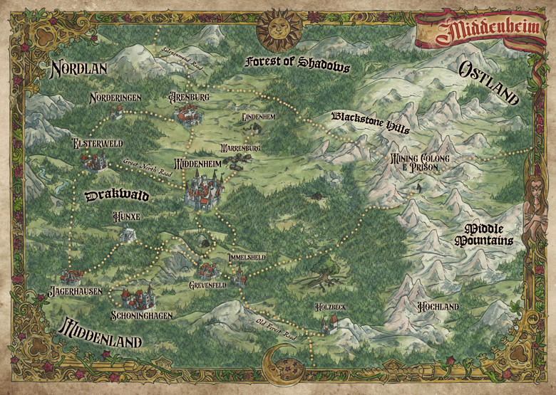 PDF Map of The Lands of Middenheim for Warhammer RPG - Moreno Paissan ...