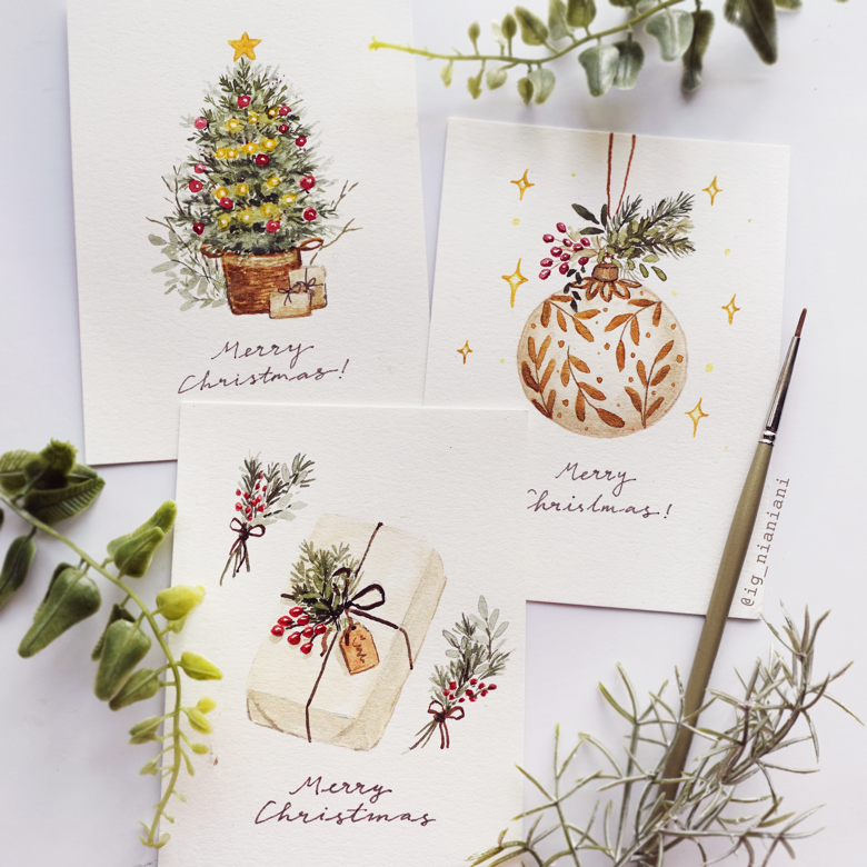 Mini Christmas Card Set - nianiani's Ko-fi Shop - Ko-fi ️ Where ...