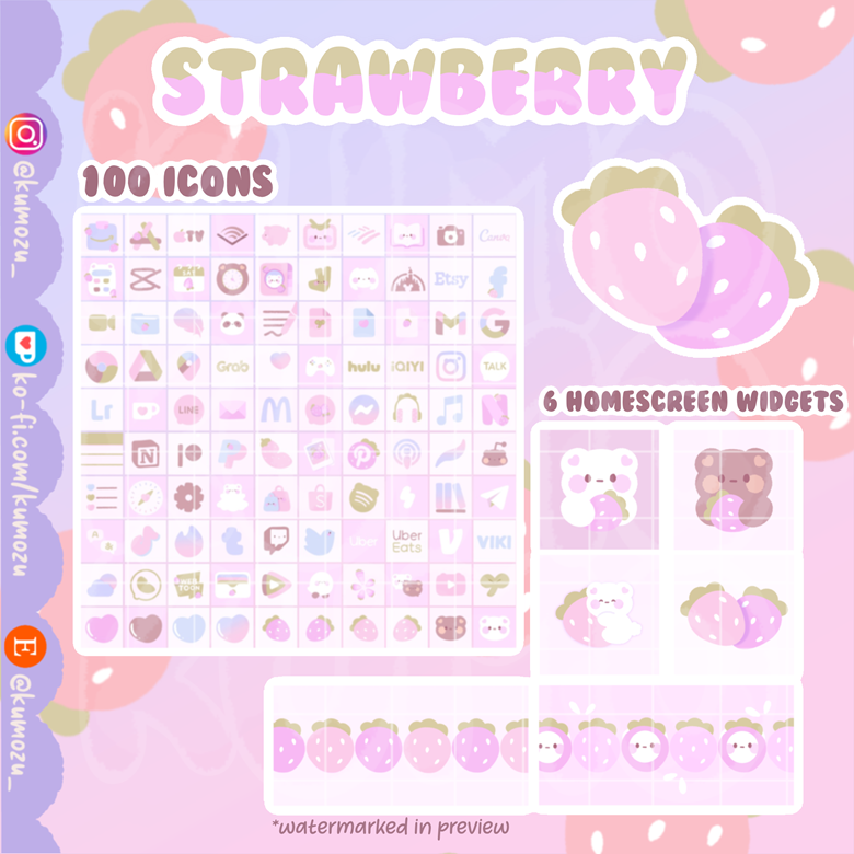 Strawberry Theme - Kumo ☁️'s Ko-fi Shop - Ko-fi ️ Where creators get ...