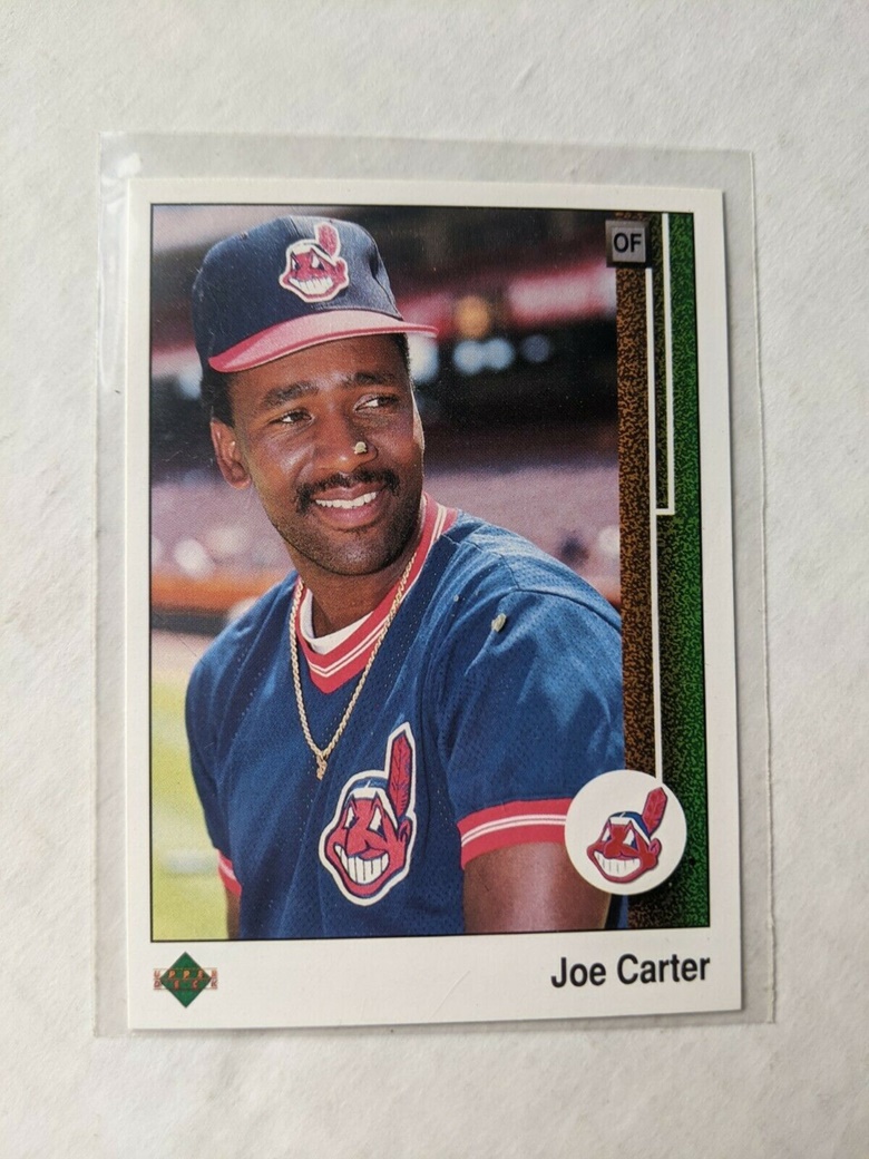 1989 Upper Deck Joe Carter Baseball Card 190 Cleveland Indians