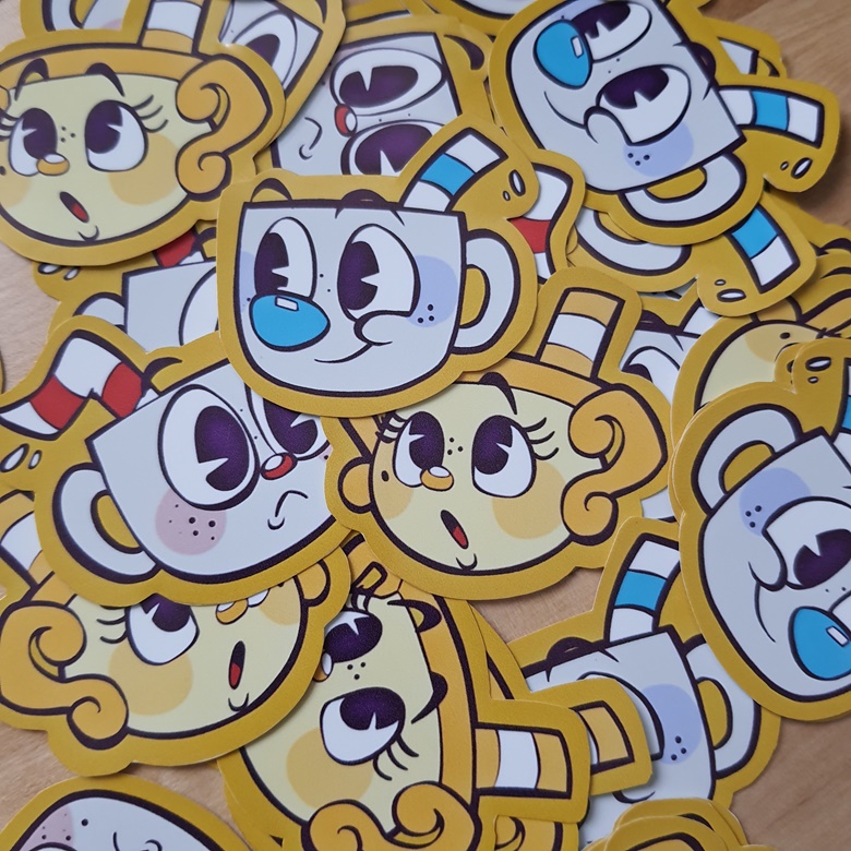 ms chalice - Cuphead And Mugman - Sticker