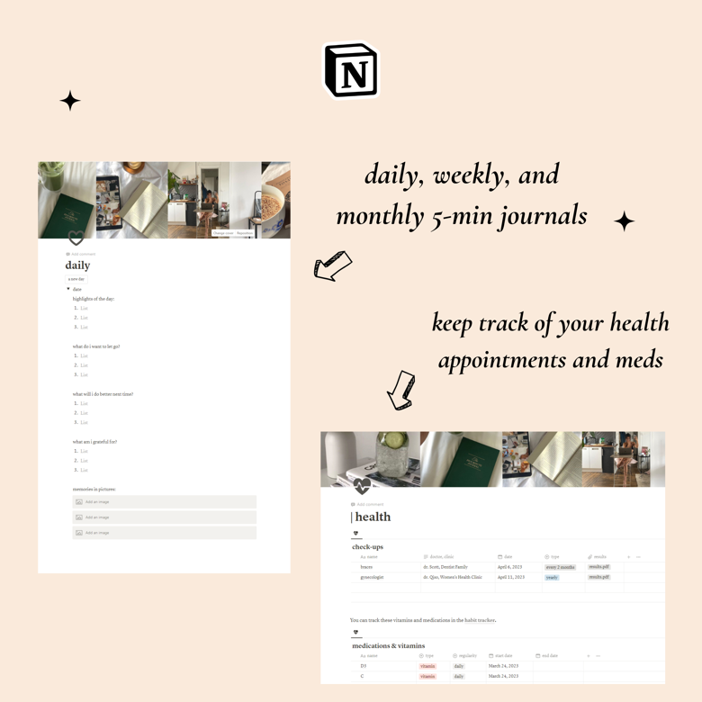 Glow Up Planner Notion Template - Studio Notionly's Ko-fi Shop - Ko-fi ...