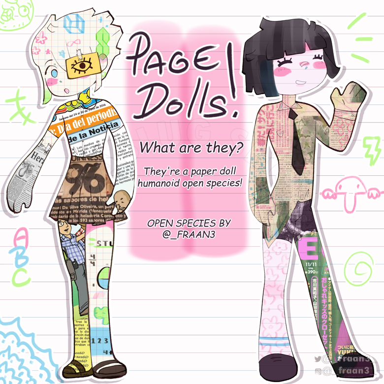 PAGE DOLL F2U BASE - _Fraan3_'s Ko-fi Shop - Ko-fi ️ Where creators get ...