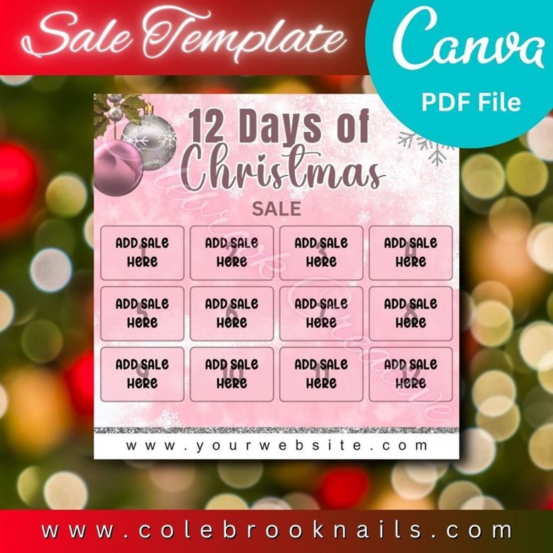 12 Days of Christmas Sale Template SM Milani Designs's Kofi Shop