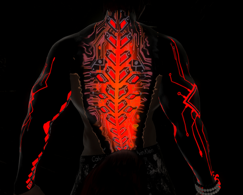 tattoo cyber glow red - Lasalade-ffxiv's Ko-fi Shop