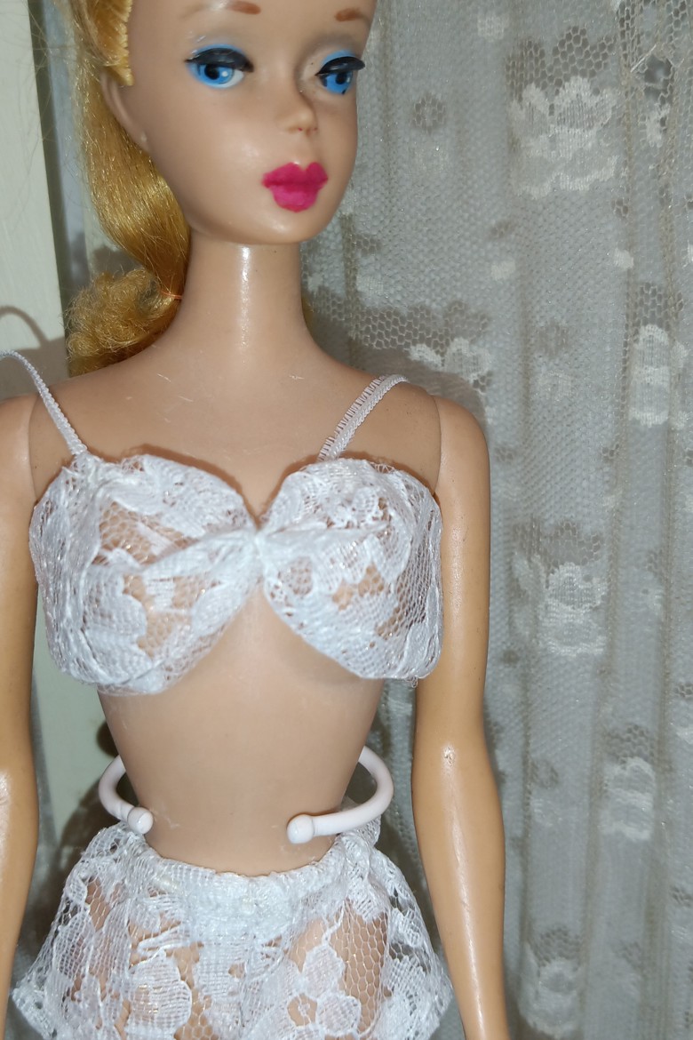 Barbie Bra Panty set white lace-no - Small Favors Customs's Ko-fi