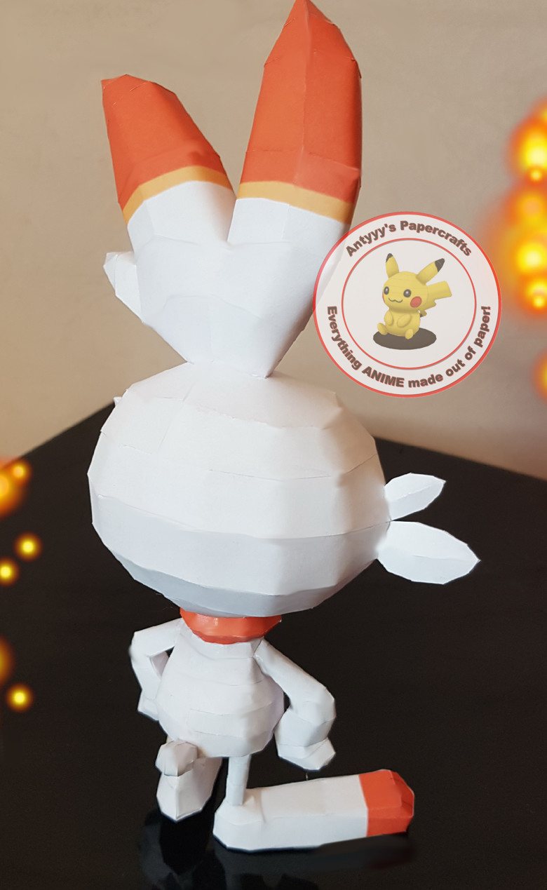 Pokemon - Scorbunny Papercraft - Antyyy's Ko-fi Shop - Ko-fi ️ Where ...