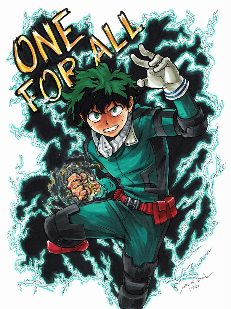 midoriya izuku (boku no hero academia) drawn by coi_mha