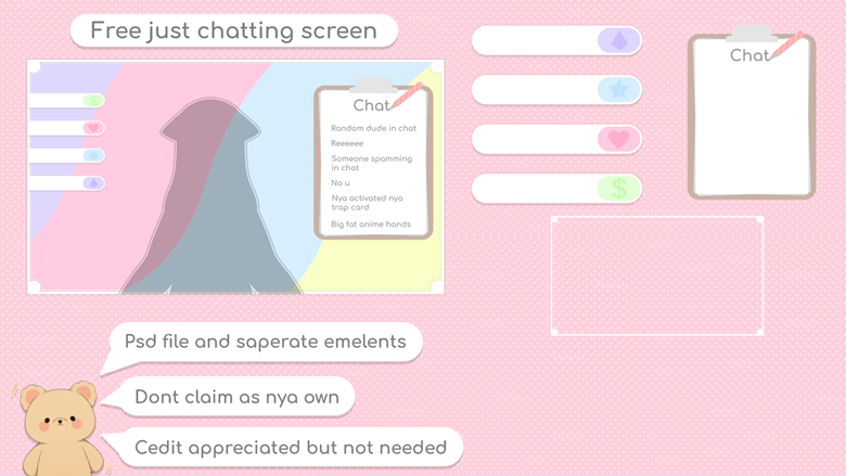 FREE Just Chatting Screen!! 