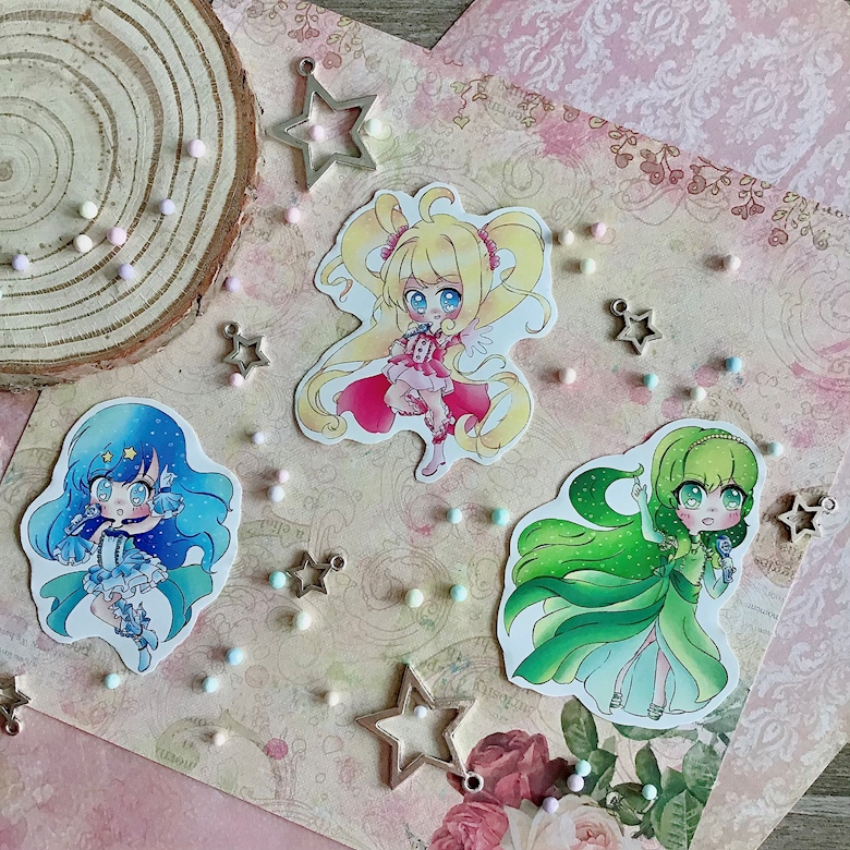 Mermaid Melody Stickers - Kojiharudesu's Ko-fi Shop - Ko-fi ️ Where ...