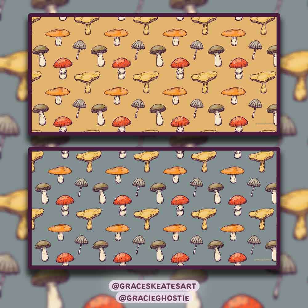 Mushroom Wallpapers - Desktop - GraceSkeatesArt’s Ko-fi Shop - Ko-fi ️