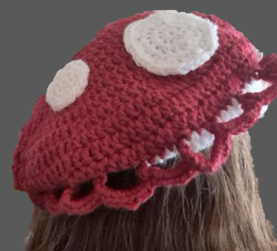 Mushroom Beret Crochet Pattern - CatLadyLovesCats's Ko-fi Shop - Ko-fi ...