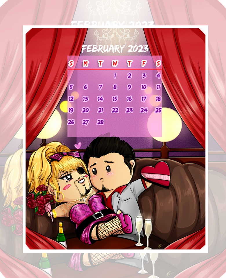 kazumaji-printable-calendar-february-2023-colonelrogers-s-ko-fi