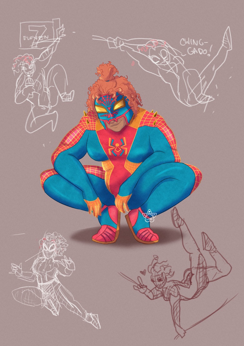 my spidersona!! updated from 2018 design 🕷 also let's pretend i