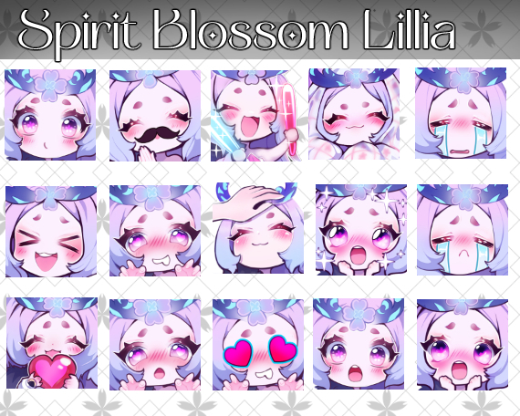 League of Legends Spirit Blossom Lillia 32 Emotes - Bunnixia's Ko-fi ...