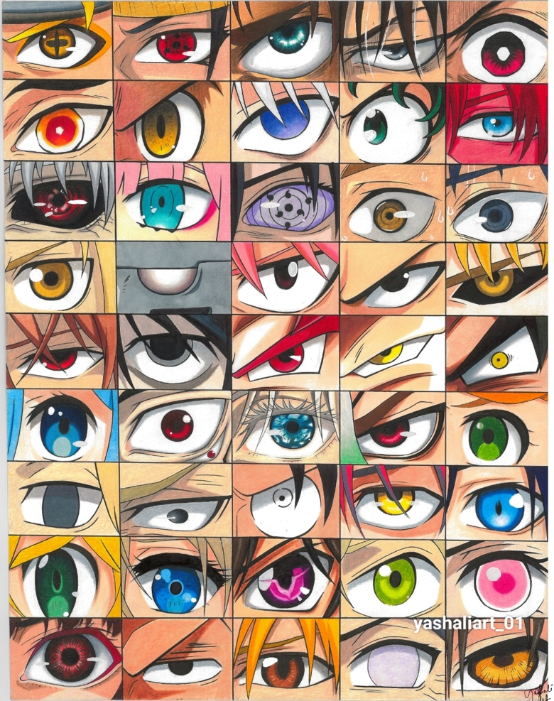 45 anime eyes prints - YASHALI ART's Ko-fi Shop - Ko-fi ️ Where ...