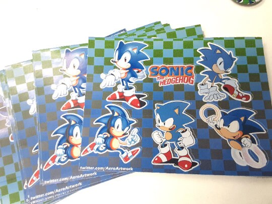 Classic Sonic Sticker Sheet (six 2.5in~ stickers) - AeroArtwork's Ko-fi ...