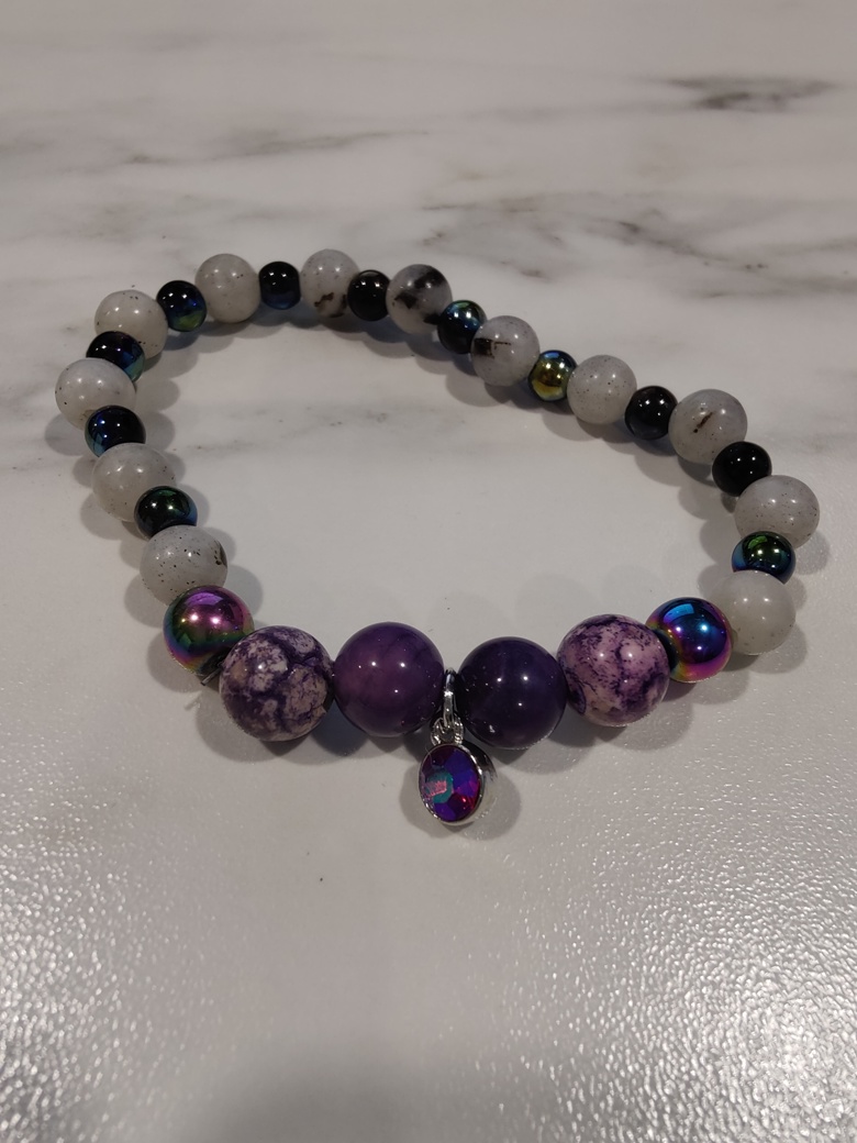 Amethyst & Labradorite Bracelet - Keyopanda's Ko-fi Shop - Ko-fi ️ ...