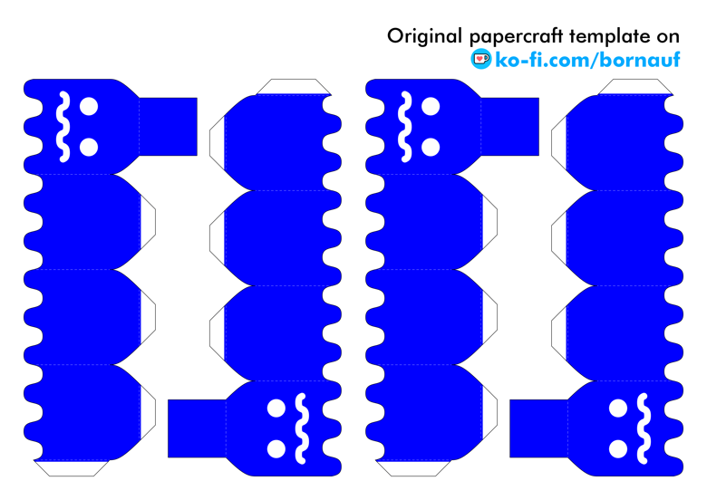 Pac-Man - Game Papercraft template - Bornauf's Ko-fi Shop - Ko-fi ️ ...