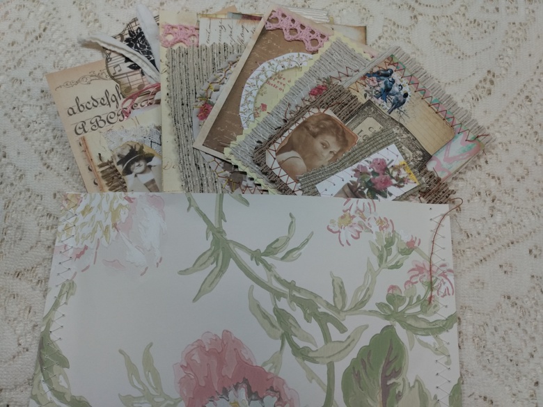 Pink Floral Wallpaper ephemera Pack by Dawn Orahood - Yvette's Junk ...