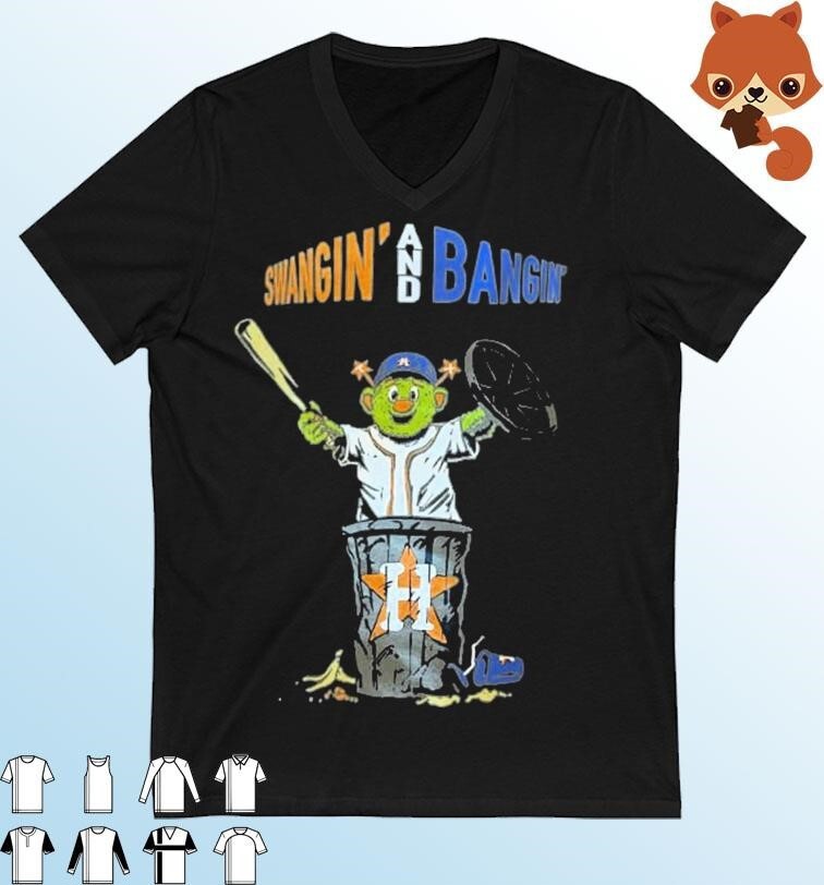 Houston Astros Mascot Orbit Swangin' And Bangin' Shirt - Gearuptee