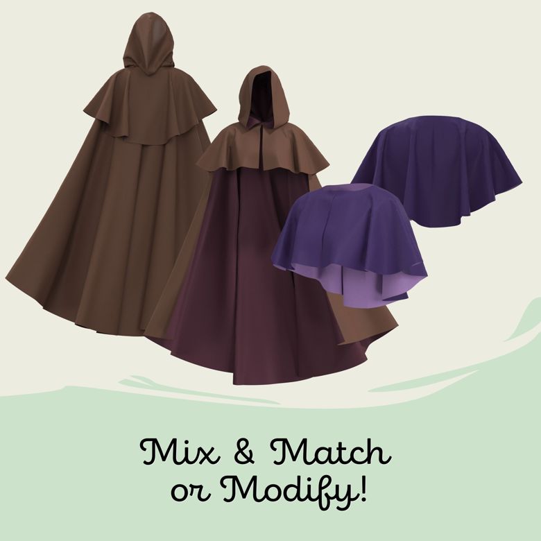 Cosplay Cape Pattern Pack Vol 2 - Maridah's Ko-fi Shop - Ko-fi ️ Where ...