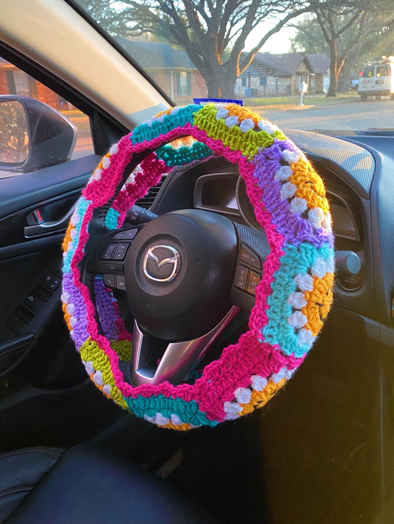 Seatbelt Cover Free Crochet Pattern
