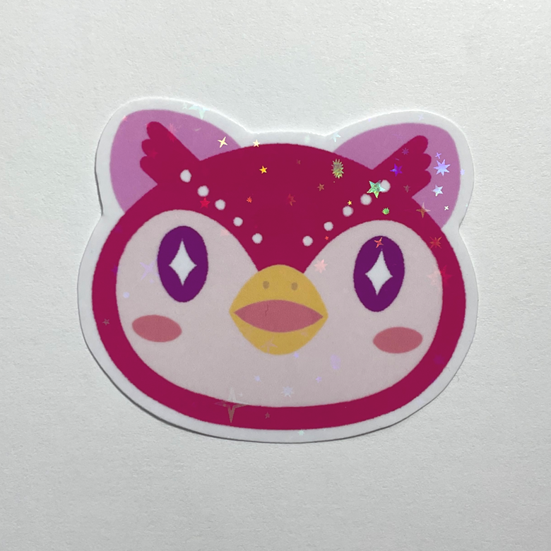 Celeste Owl Animal Crossing ACNH Sticker - Chocolate Revel's Ko-fi Shop ...