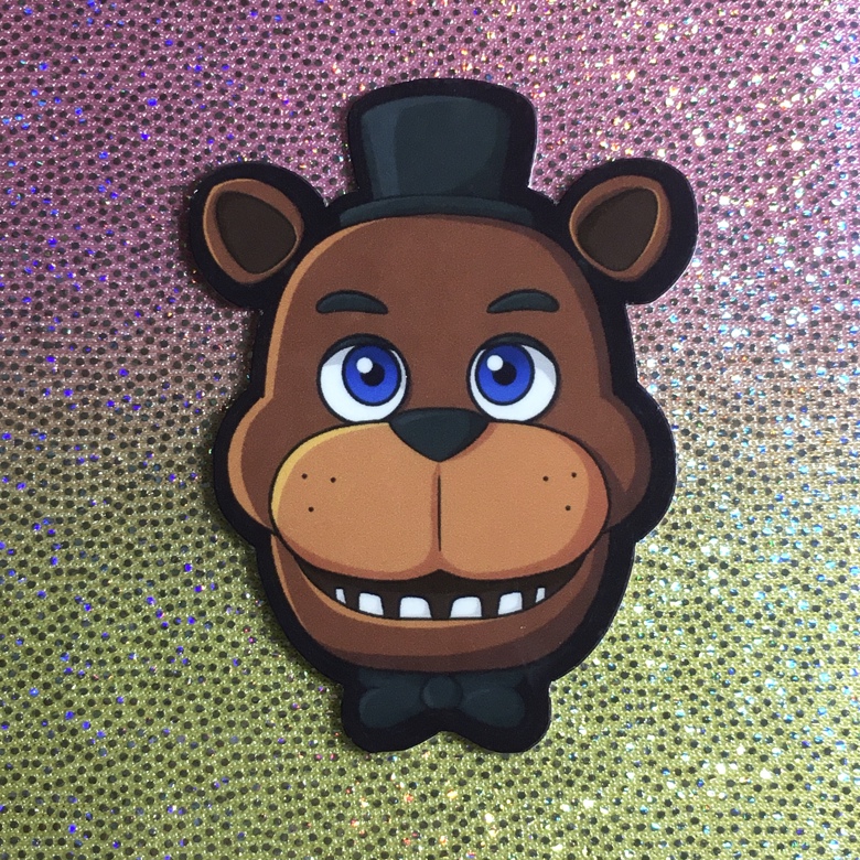 Five Nights At Freddys Round Stickers Freddy Fazbear Decorative