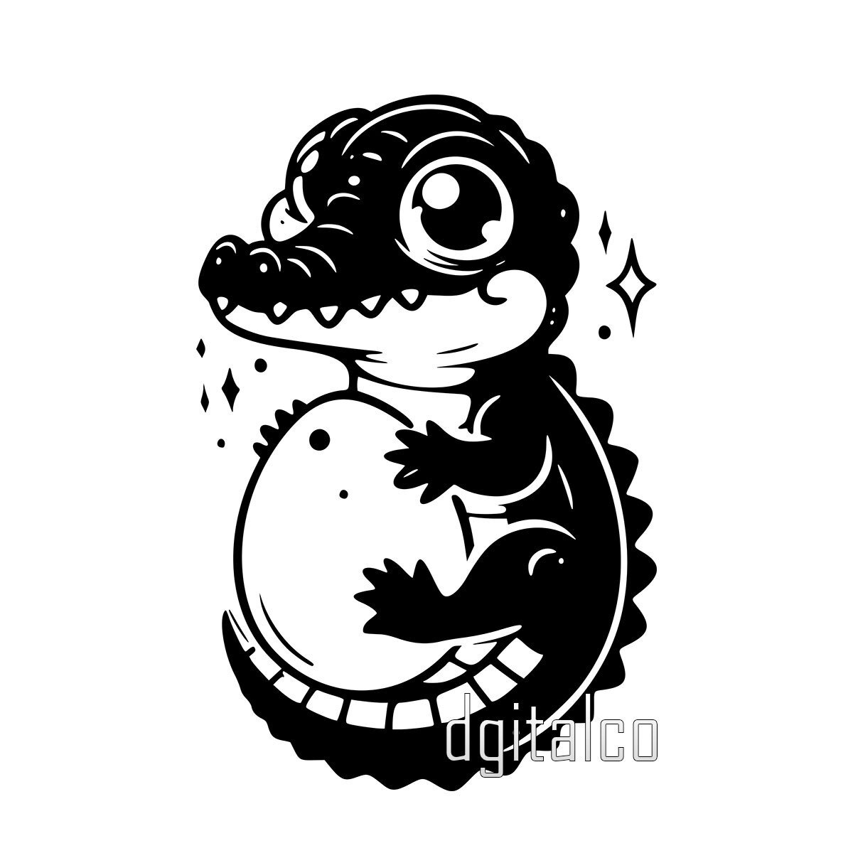 Cartoon Drawing Green Crawling Crocodile Element PNG Images | PSD Free  Download - Pikbest