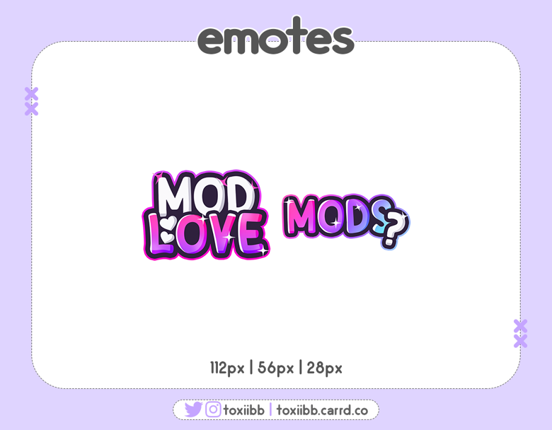 ModLove and Mods? text emotes - toxi's Ko-fi Shop - Ko-fi ️ Where ...